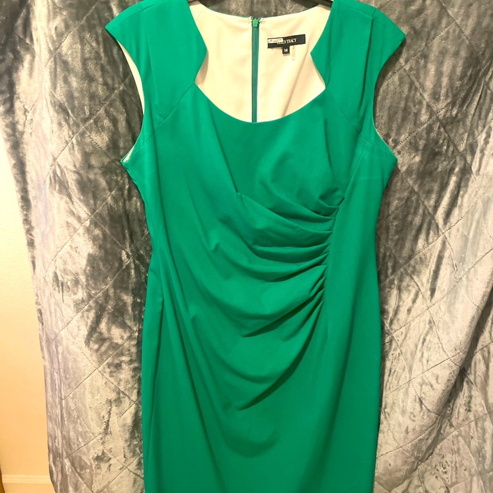 Ellen Tracey Kelly Green dress